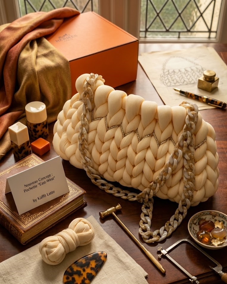 ##L'Albicocca Solare – Pochette Baguette & Strass Dorati##